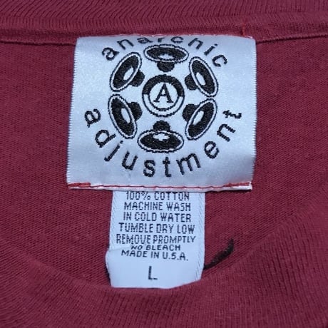 【USED】90'S  ANARCHIC ADJUSTMENT L/S T-SHIRT "ORGANIC TECHNOLOGY"