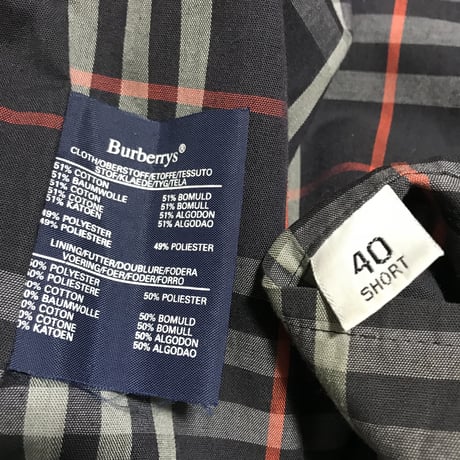 【USED】90'S BURBERRYS OVERSIZED TRENCH COAT NAVY
