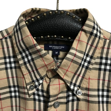 【USED】BURBERRY LONDON NOVA CHECK B.D SHIRT