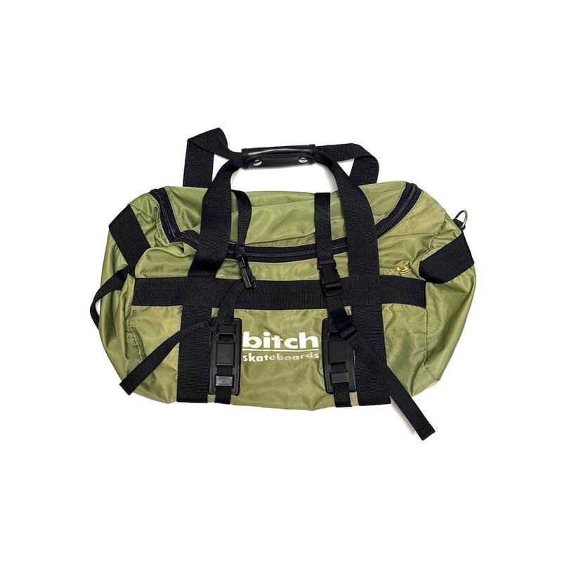USED】90's bitch skateboards Nylon Duffle Bag O