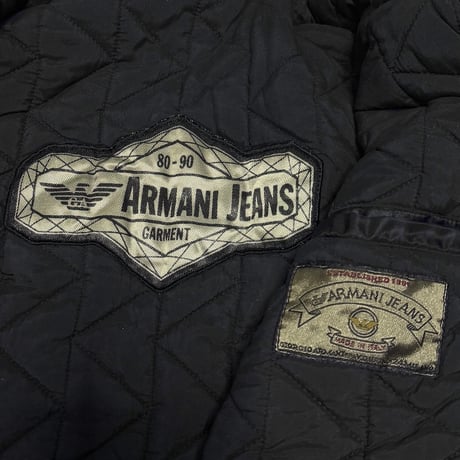 【USED】80's ARMANI JEANS NYLON × SUEDE FLIGHT JACKET