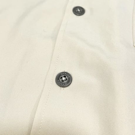 【DEAD STOCK】00'S OAKLEY OPEN COLLAR SHIRT BEIGE