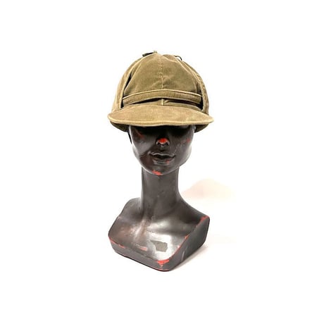 【USED】90'S-00'S POLO BY RALPH LAUREN CORCUROY EAR FLAP CAP
