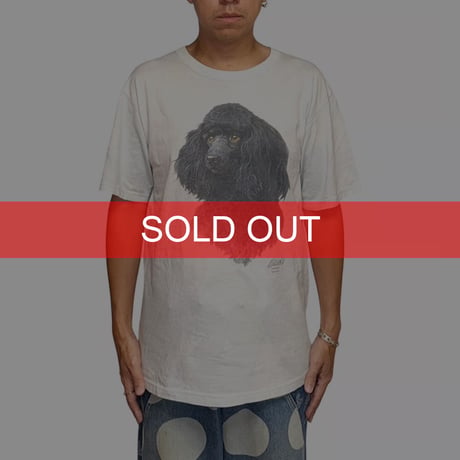 【USED】00's James Killen Black Poodle Graphic T-Shirt