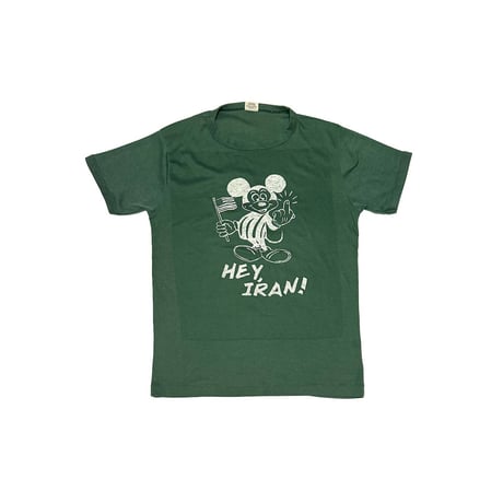 【USED】80's "HEY, IRAN! " PROVOCATIVE BOOTLEG T-SHIRT