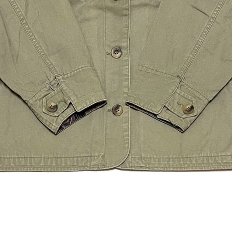 【USED】80's-90's L.L.Bean COTTON × JACQUARD SWITCHING JACKET