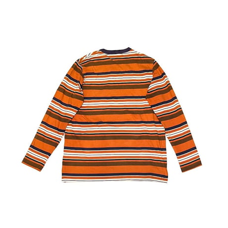 【USED】90's STUSSY POCKET  BORDER L/S T-SHIRT