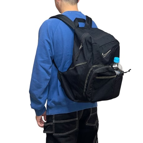 【USED】90's NIKE BACKPACK with POUCH POCKET & PLASTIC BOTTLE HOLDER