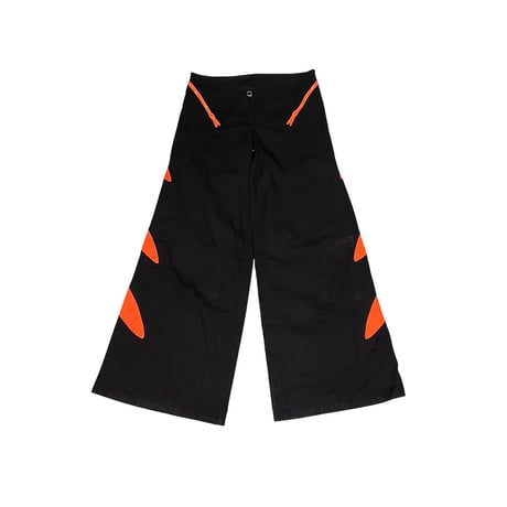 【USED】00's RECICLAJE WEAR SUPER FLARE RAVE PANTS