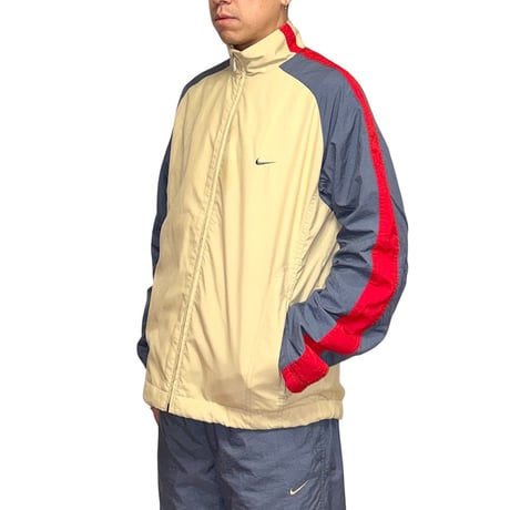 【USED】00's EURO NIKE Tricolor Nylon Track Suit Set