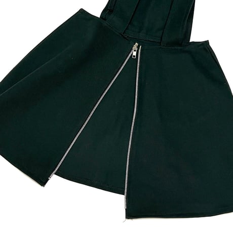 【USED】80's ONO eno ENGLAND OVERALL SKIRT GREEN