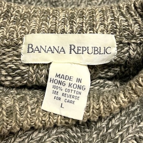 【USED】90'S BANANA REPUBLIC COTTON MIX KNIT SWEATER