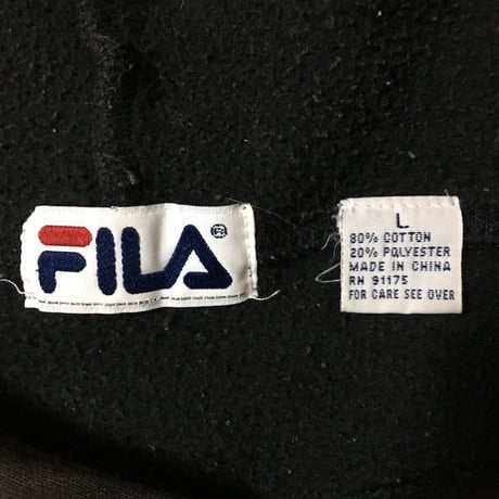 【USED】90'S FILA ITALIA EMBROIDERY HOODIE