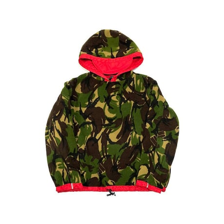 【USED】90'S MAHARISHI TECH CRACKLE HOODIE RED