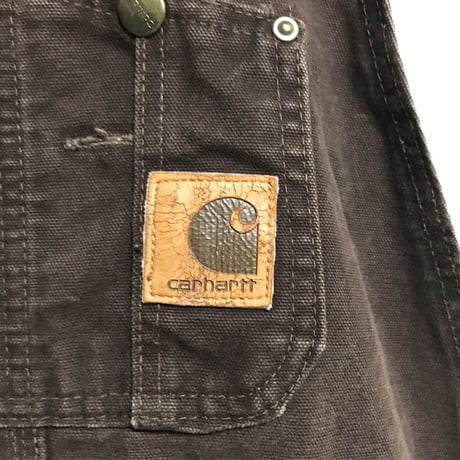 【USED】CARHARTT OVERALL BROWN