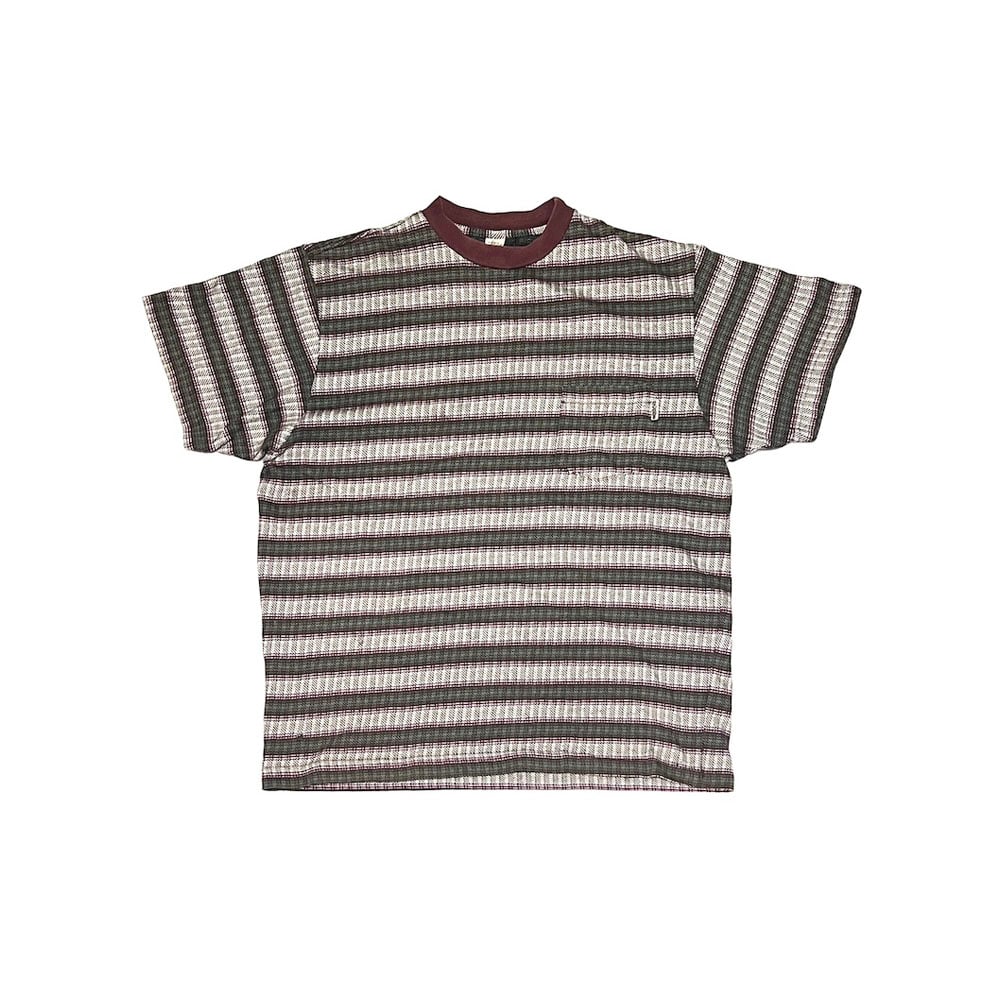 USED】80's-90's OLD STUSSY JACQUARD BORDER POCK