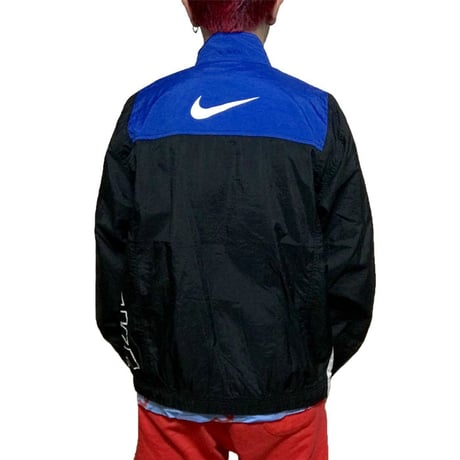 【USED】90'S NIKE NYLON JACKET BLUE×BLACK