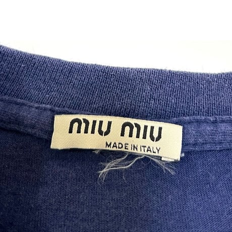 【USED】00'S MIU MIU PATCHWORK DESIGN T-SHIRT