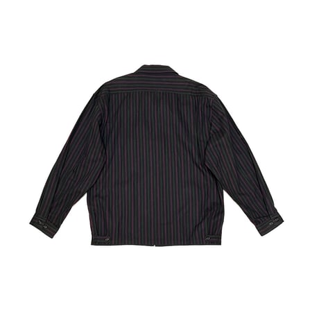 【USED】80's OLD STUSSY STRIPE OVERSIZED DRIZZLER JACKET