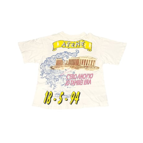 【USED】90's UEFA CHAMPIONS LEAGUE 1993-94 FINAL T-SHIRT