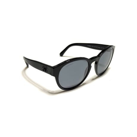 【USED】CHANEL 5359 c.501/26 Black Round Sunglasses w/ Case