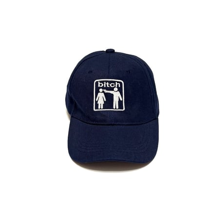 【USED】90's bitch skateboards 6-PANEL CAP NAVY