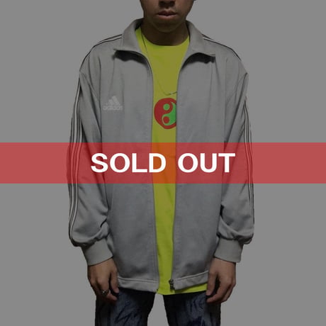 【USED】90'S ADIDAS TRACK JACKET SILVER GLAY