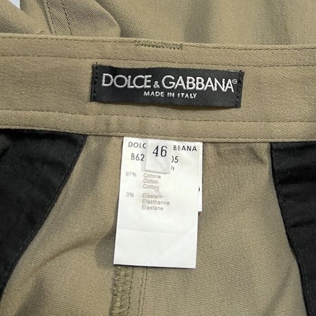 【USED】00'S DOLCE & GABBANA WIDE WORK PANTS