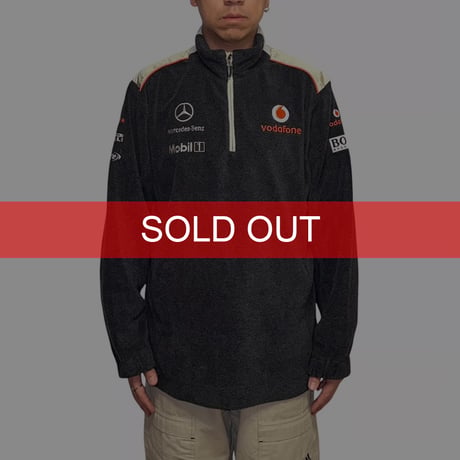 【USED】00's Vodafone McLaren Mercedes Fleece Half-Zip Pullover