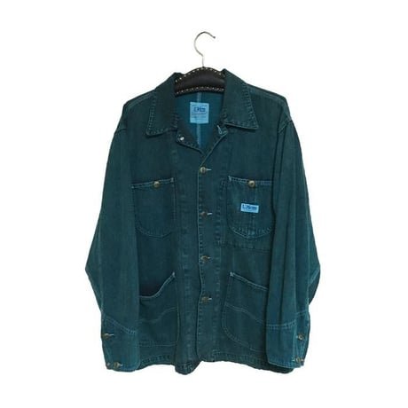 【USED】90'S DENIM COVERALL GREEN