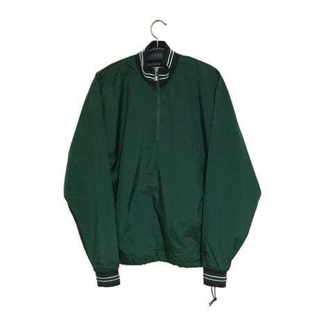 【USED】90'S CHAMPION NYLON PULLOVER JACKET GREEN