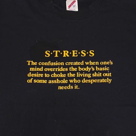 【USED】90's STRESS T-SHIRT