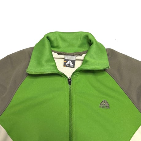【USED】00's NIKE ACG Color-Block Track Jacket Lime Green