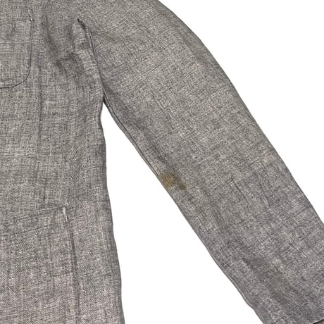【USED】90's agnès b. HOMME LINEN JACKET GRAY