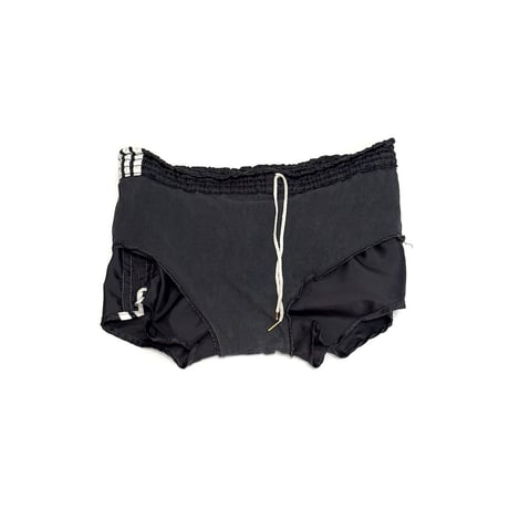 【USED】80's adidas RUNNING SHORTS BLACK MADE IN WEST GERMANY