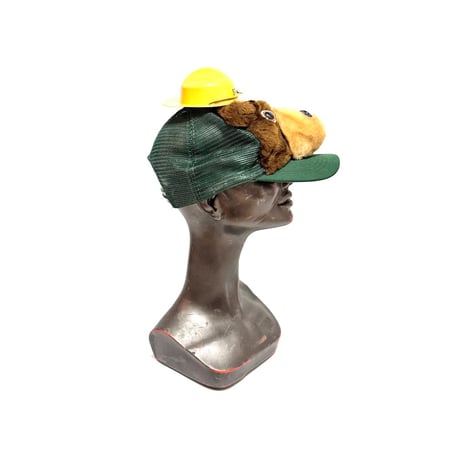 【USED】80's Smokey Bear Plush Trucker Cap