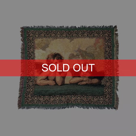 【USED】Vintage Raffaello Danti “Madonna Sistina” WOVEN BLANKET