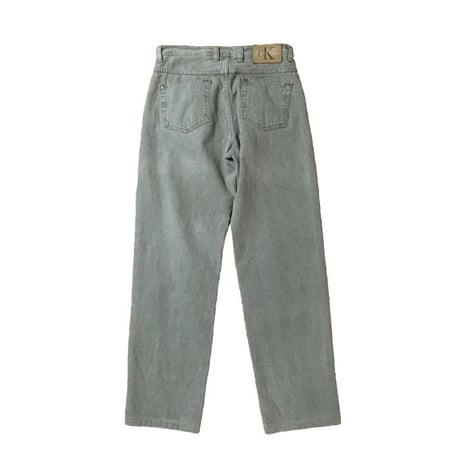 【USED】90'S CALVIN KLEIN GLAY DENIM PANTS