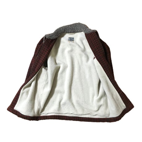 【USED】CHECK WOOL BOMBER JACKET