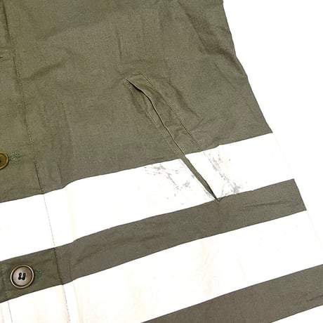 【USED】HELMUT LANG 1999 4LINE PAINT MILITARY COAT