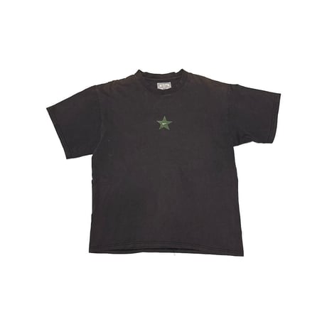 【USED】00's NIKE vintage One Star Athletics T-shirt Black Fade