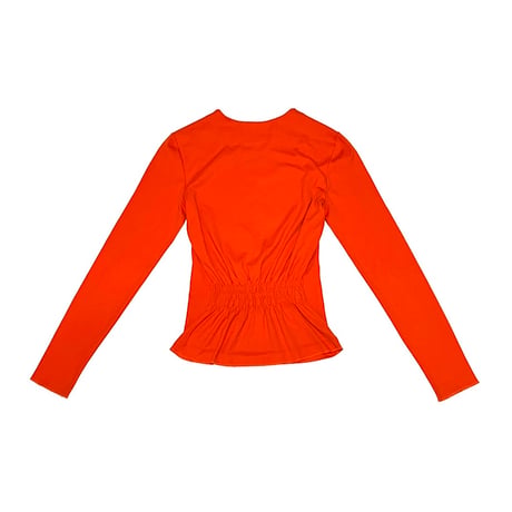 【USED】90's-00's MIU MIU L/S TOP ORANGE