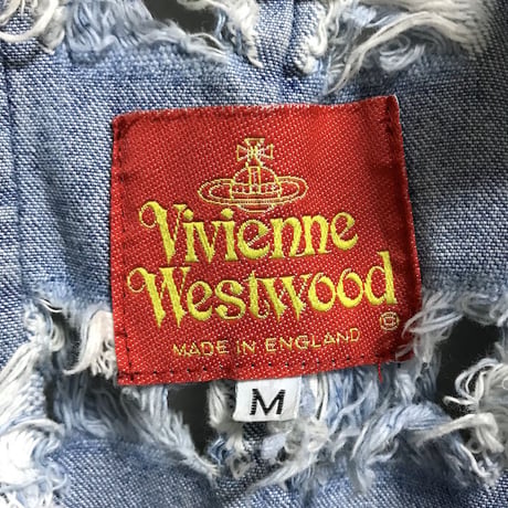 【USED】90'S  VIVIENNE WESTWOOD "CUT AND SLASH" DENIM JACKET