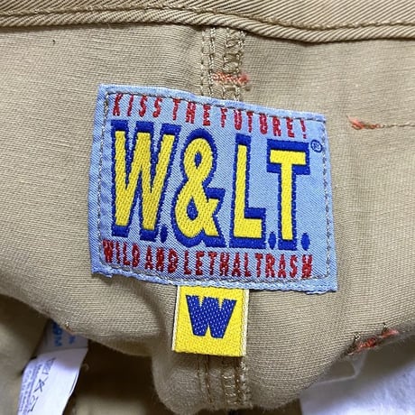 【USED】90'S W.&L.T. KNEE POCKET TROUSERS