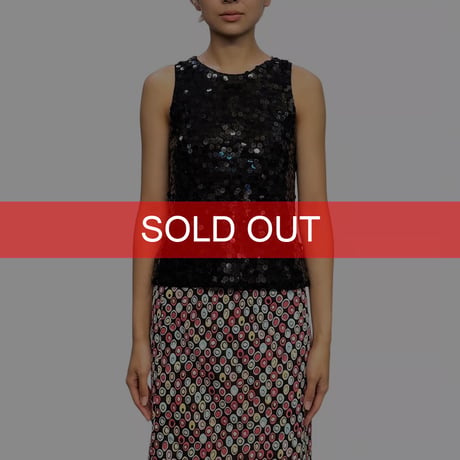 【USED】00's by next era Silk-Angora Sequin Knit Tank