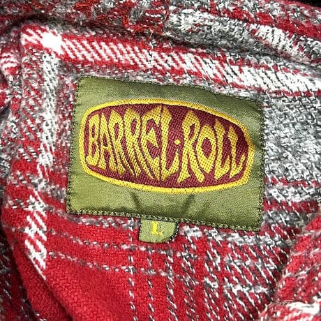 【USED】90'S BARREL ROLL FLANNEL CHECK MEXICAN PARKA