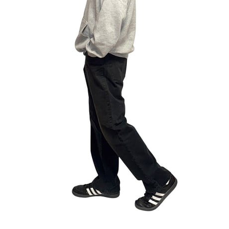 【USED】90's-00's Yves Saint Laurent Pour Homme Y Stitch Pocket Black Pants