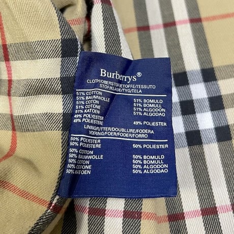 【USED】90'S BURBERRYS HARRINGTON JACKET NAVY