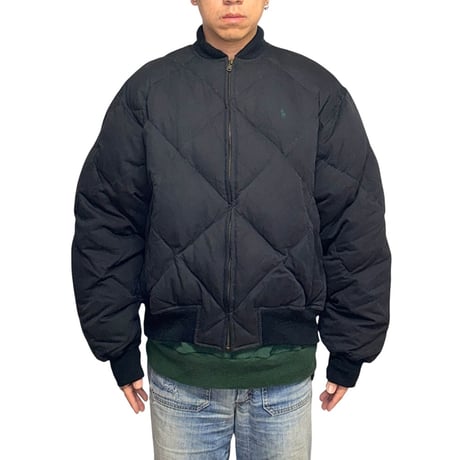 【USED】90's Polo by Ralph Lauren Quilted Down Jacket Black