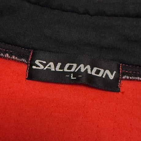 【USED】90's SALOMON "equipe" Half-Zip Cotton Cut & Sewn